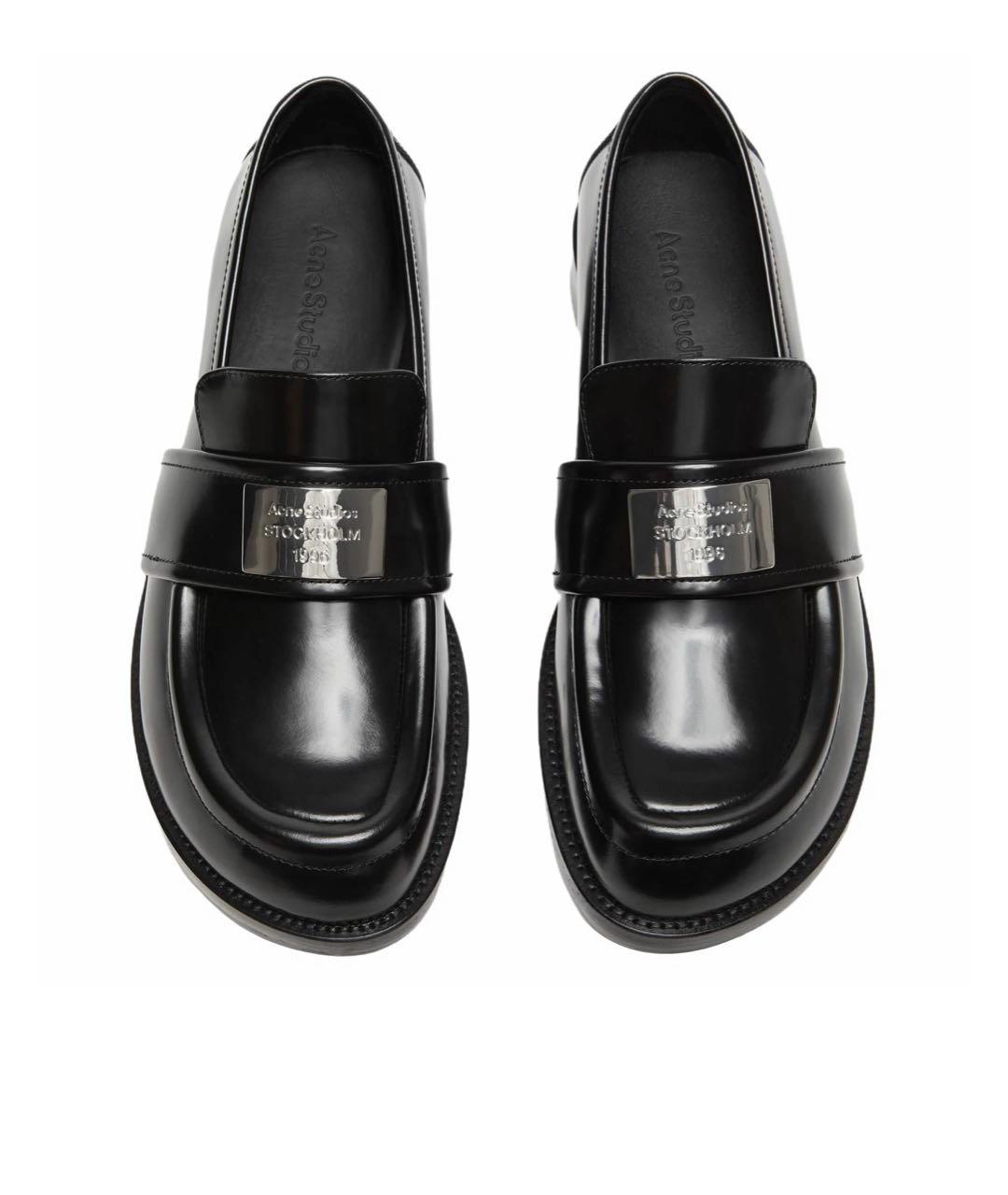 ACNE STUDIOS Черные кожаные лоферы, фото 2