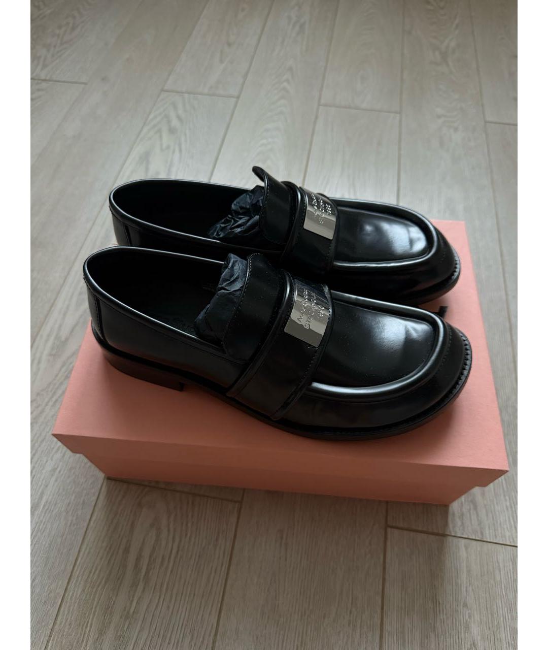 ACNE STUDIOS Черные кожаные лоферы, фото 8