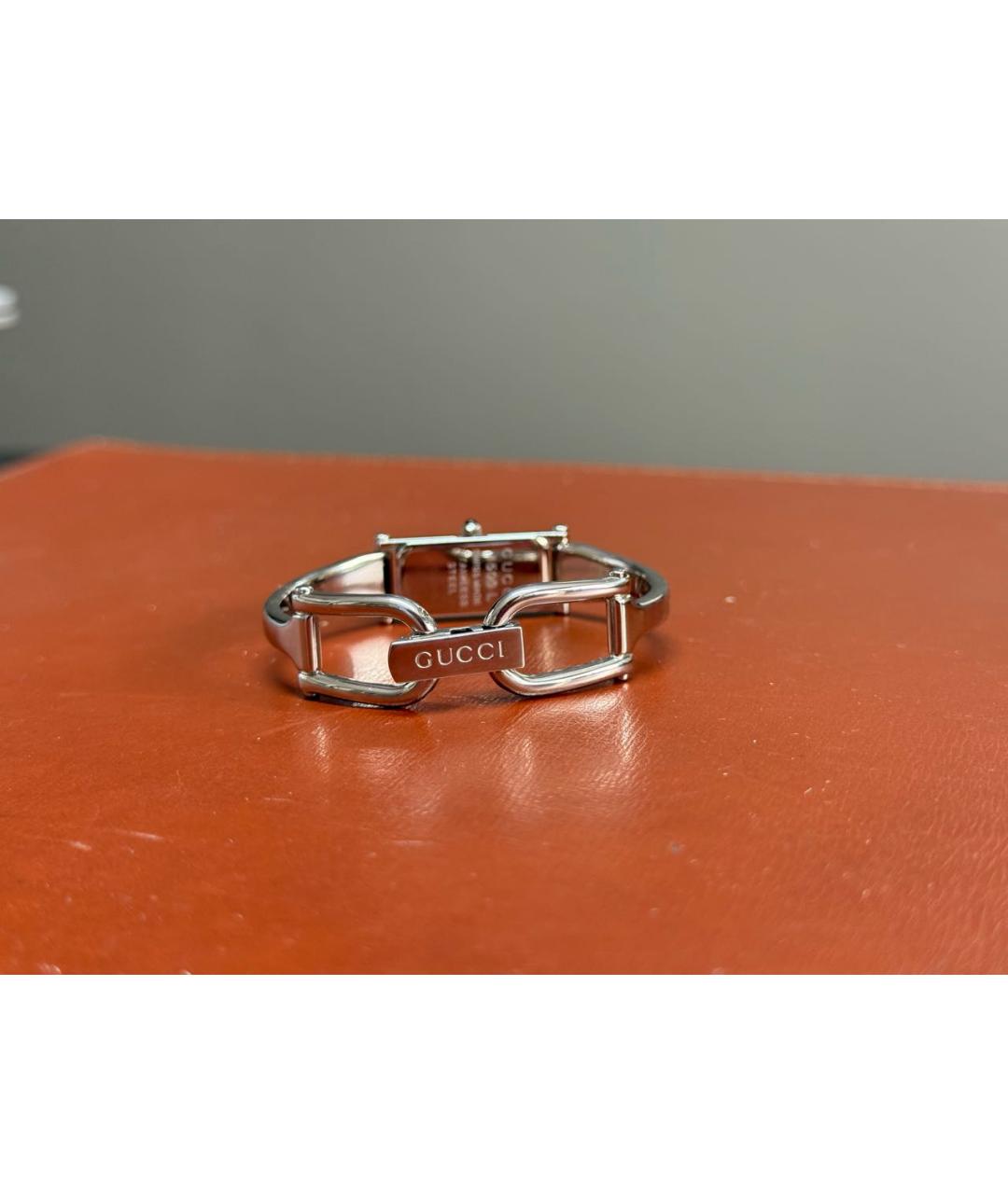 GUCCI Серебряные стальные часы, фото 4