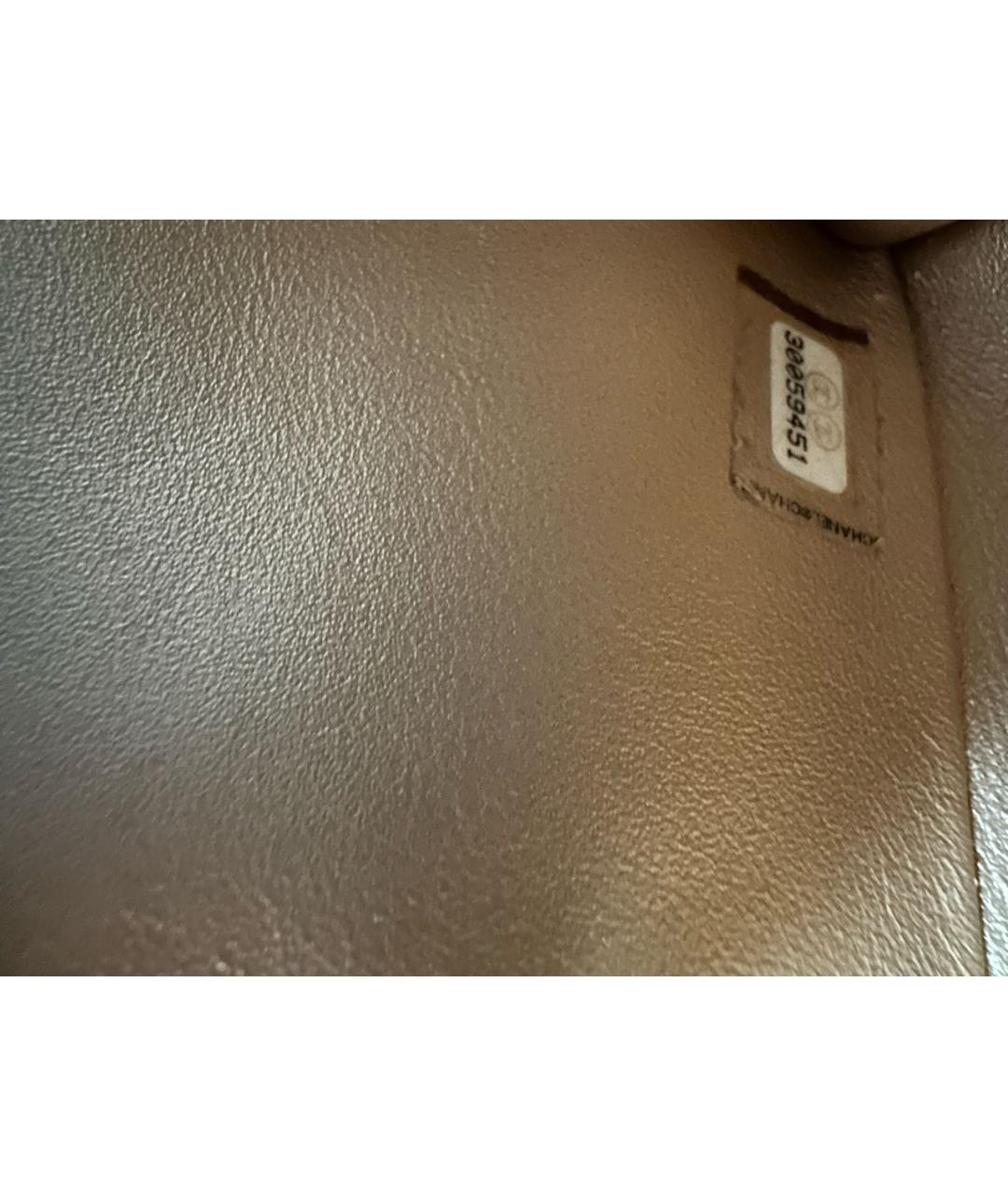 CHANEL Белая кожаная сумка через плечо, фото 5