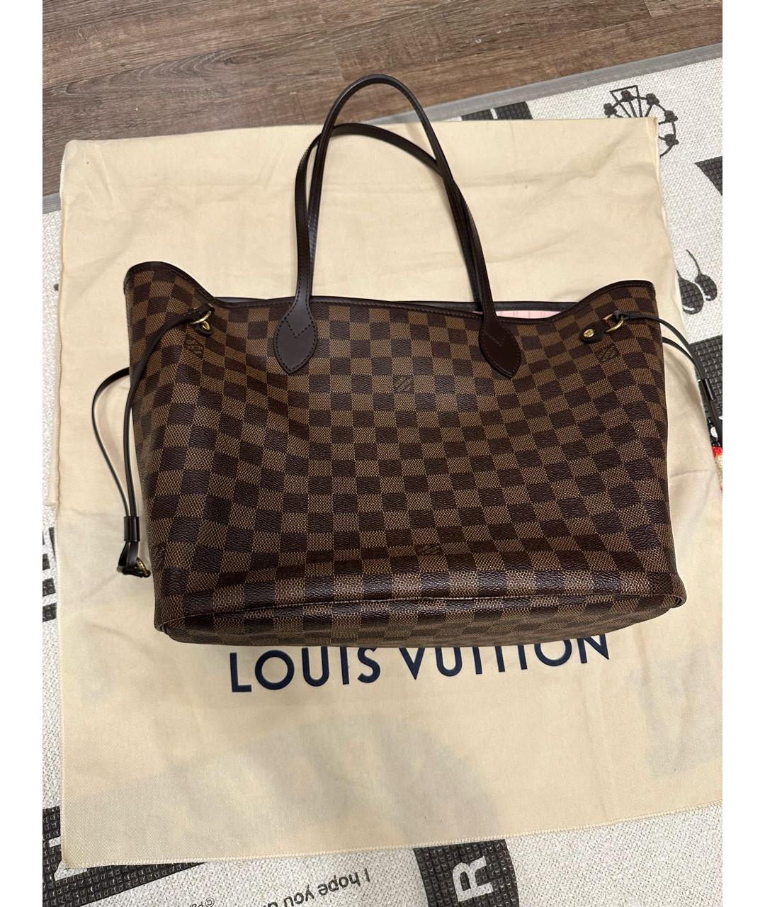 LOUIS VUITTON Коричневая сумка тоут, фото 7