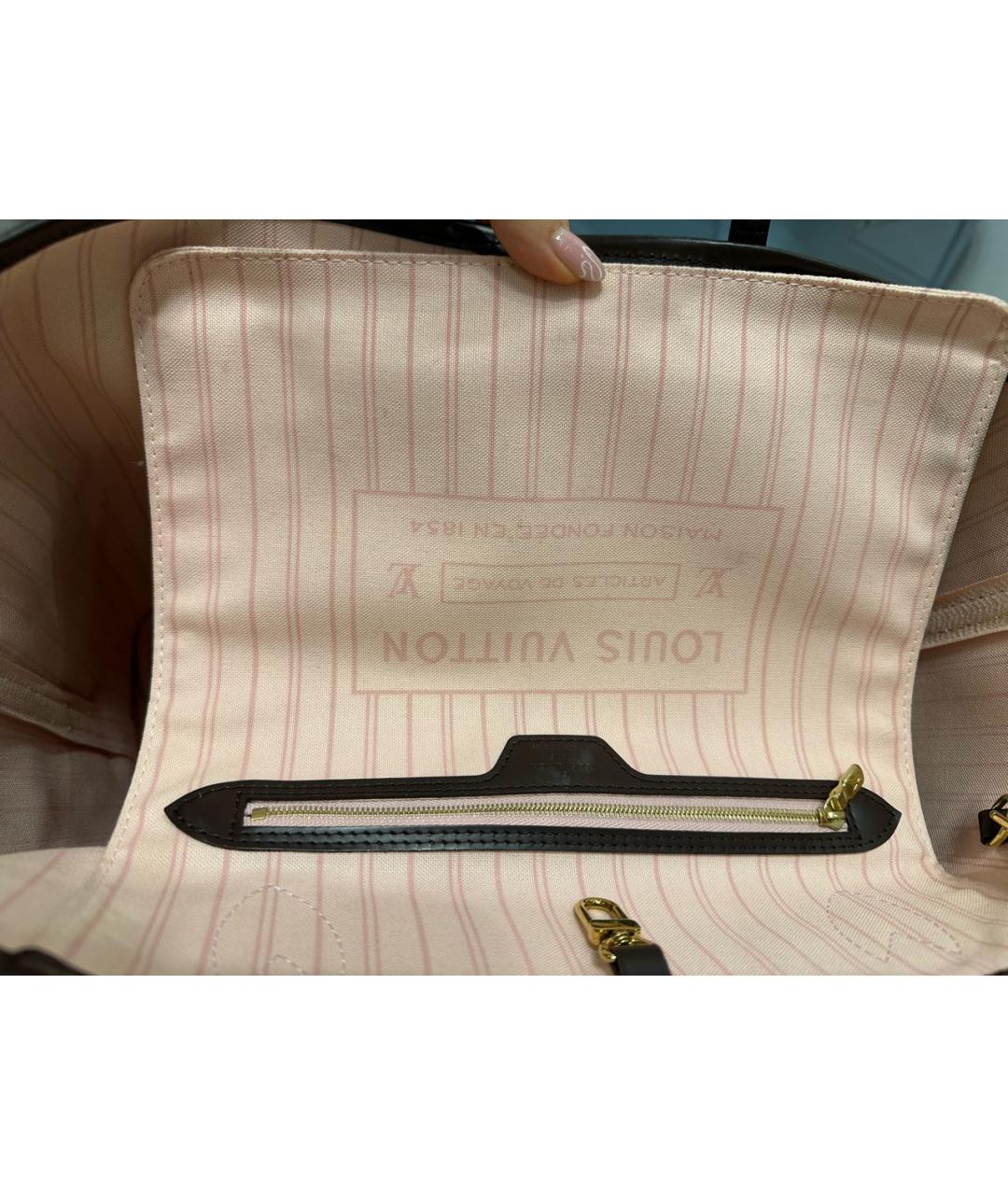 LOUIS VUITTON Коричневая сумка тоут, фото 6