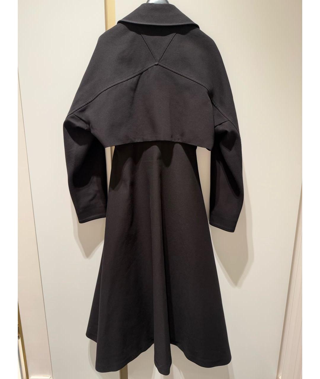 BOTTEGA VENETA Черный хлопковый тренч/плащ, фото 3