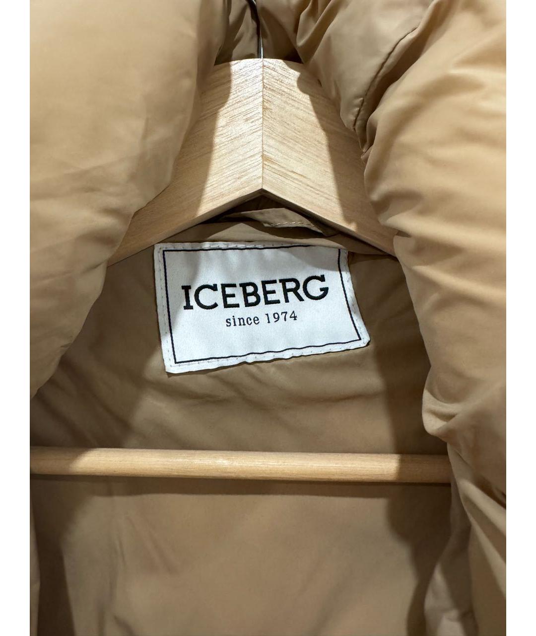 ICEBERG Бежевая полиамидовая куртка, фото 4