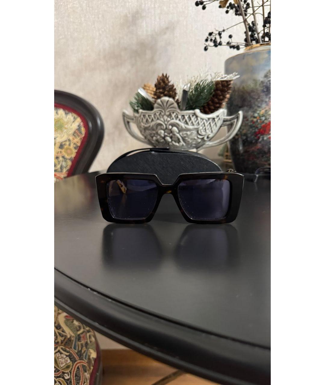 PRADA Черные пластиковые солнцезащитные очки, фото 8