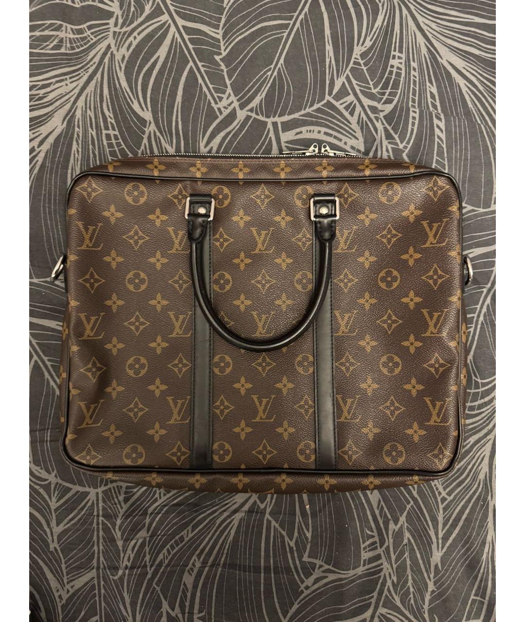 LOUIS VUITTON Коричневый портфель, фото 2