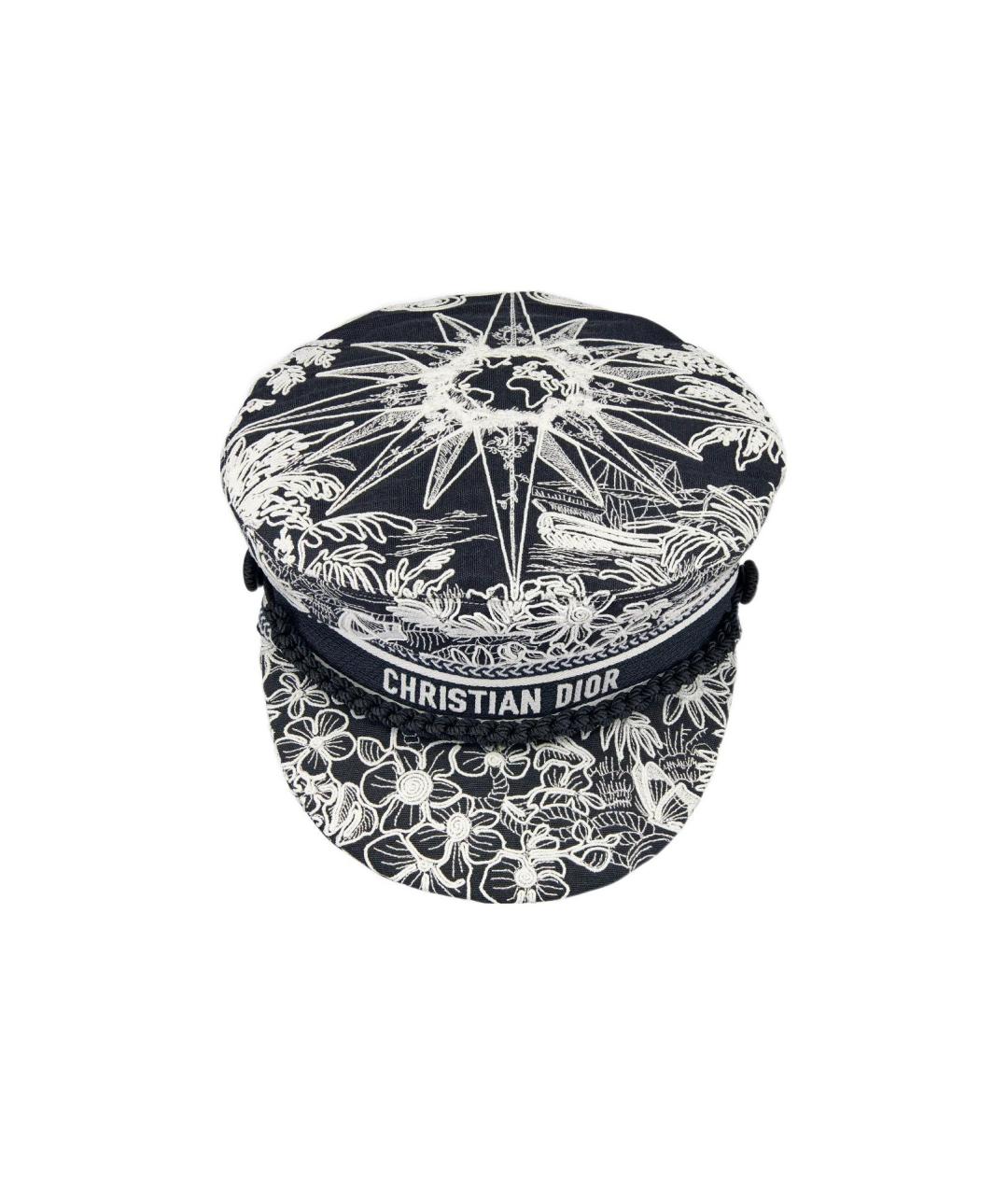 CHRISTIAN DIOR Черная хлопковая кепка, фото 1