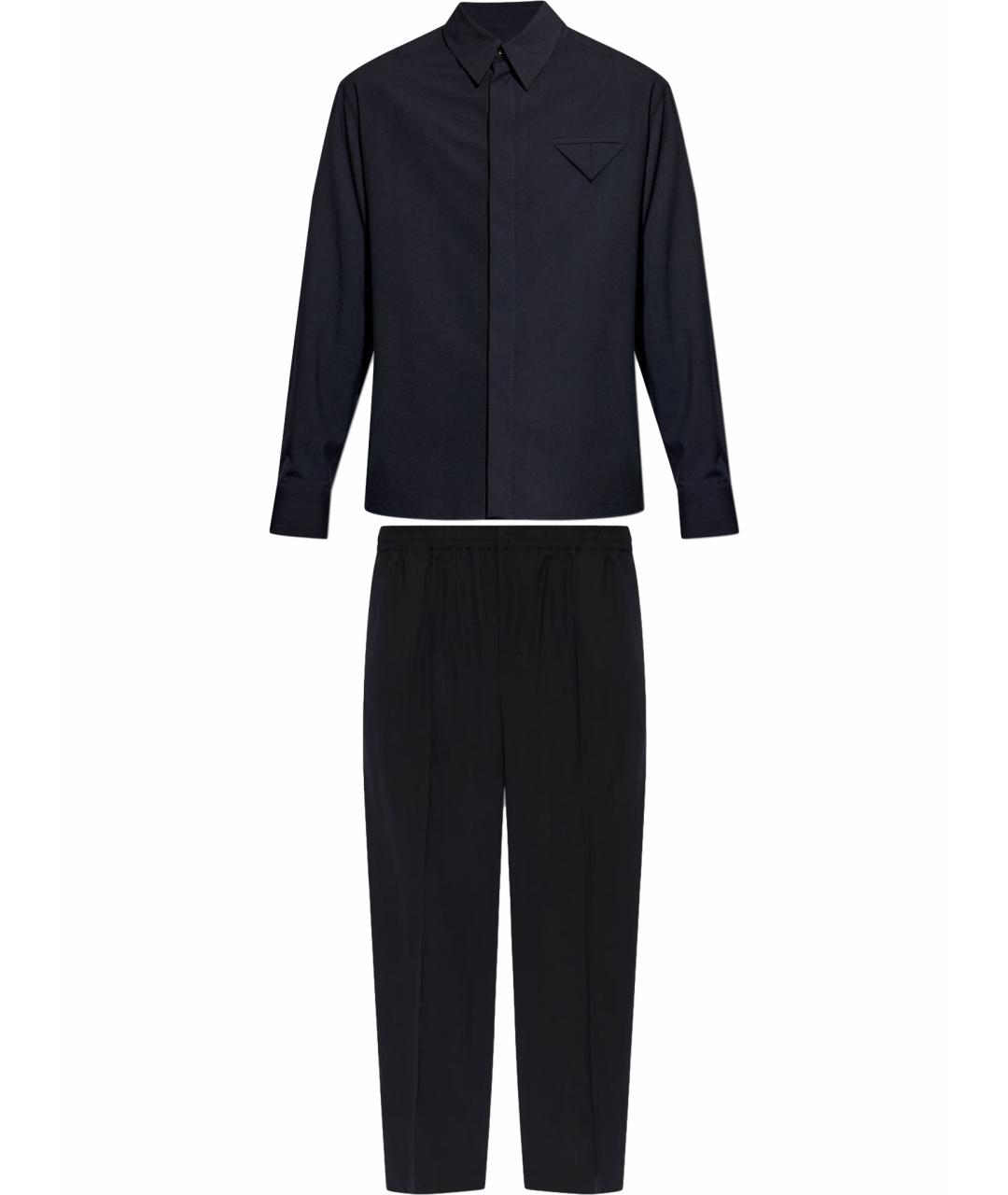 BOTTEGA VENETA Темно-синий повседневный костюм, фото 1