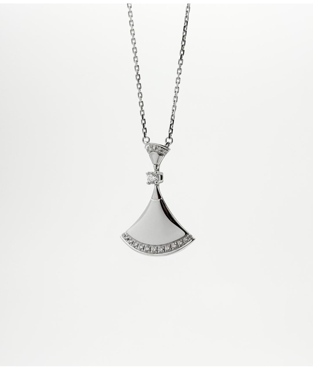 BVLGARI Серебряное колье из белого золота, фото 2