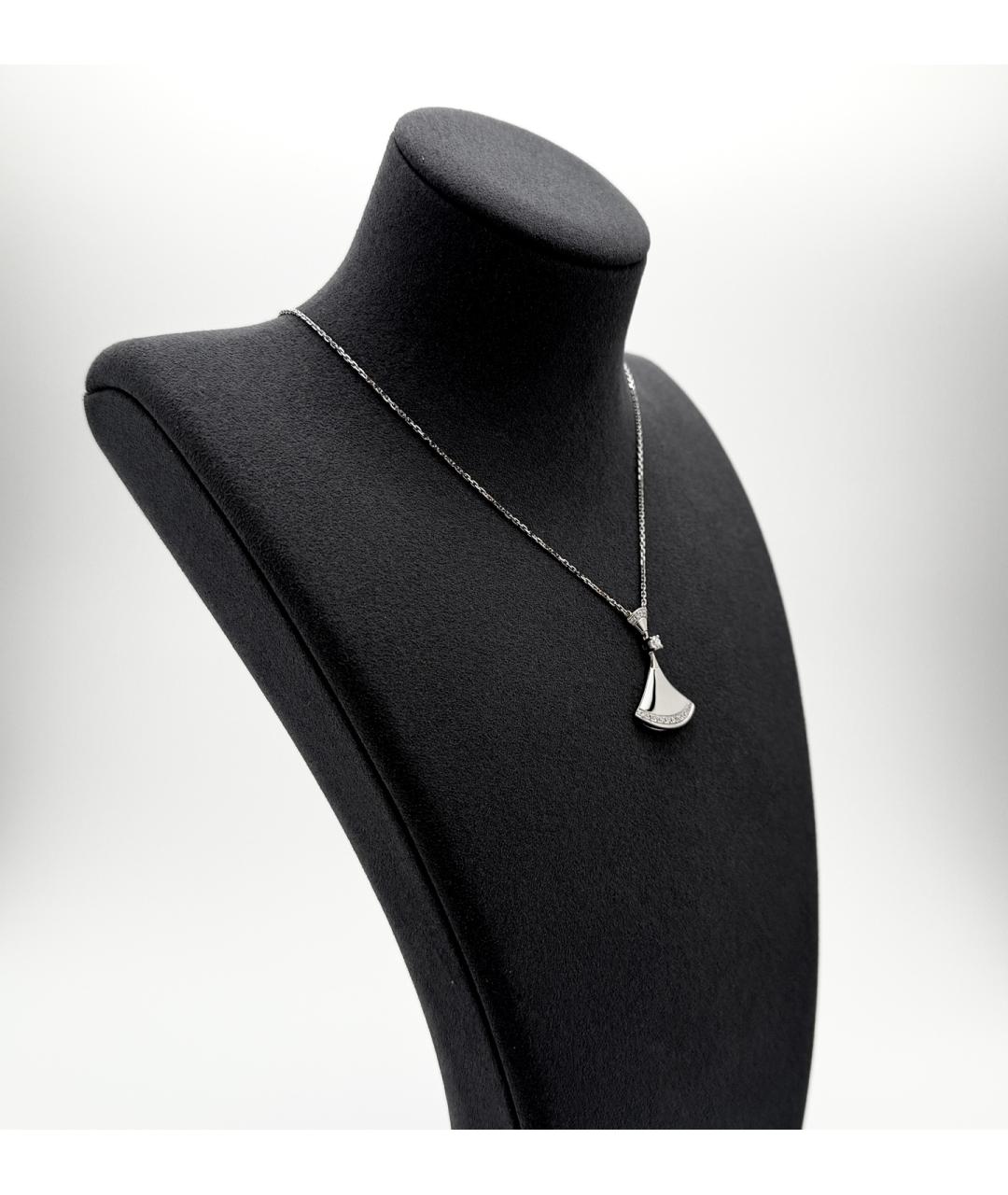 BVLGARI Серебряное колье из белого золота, фото 3