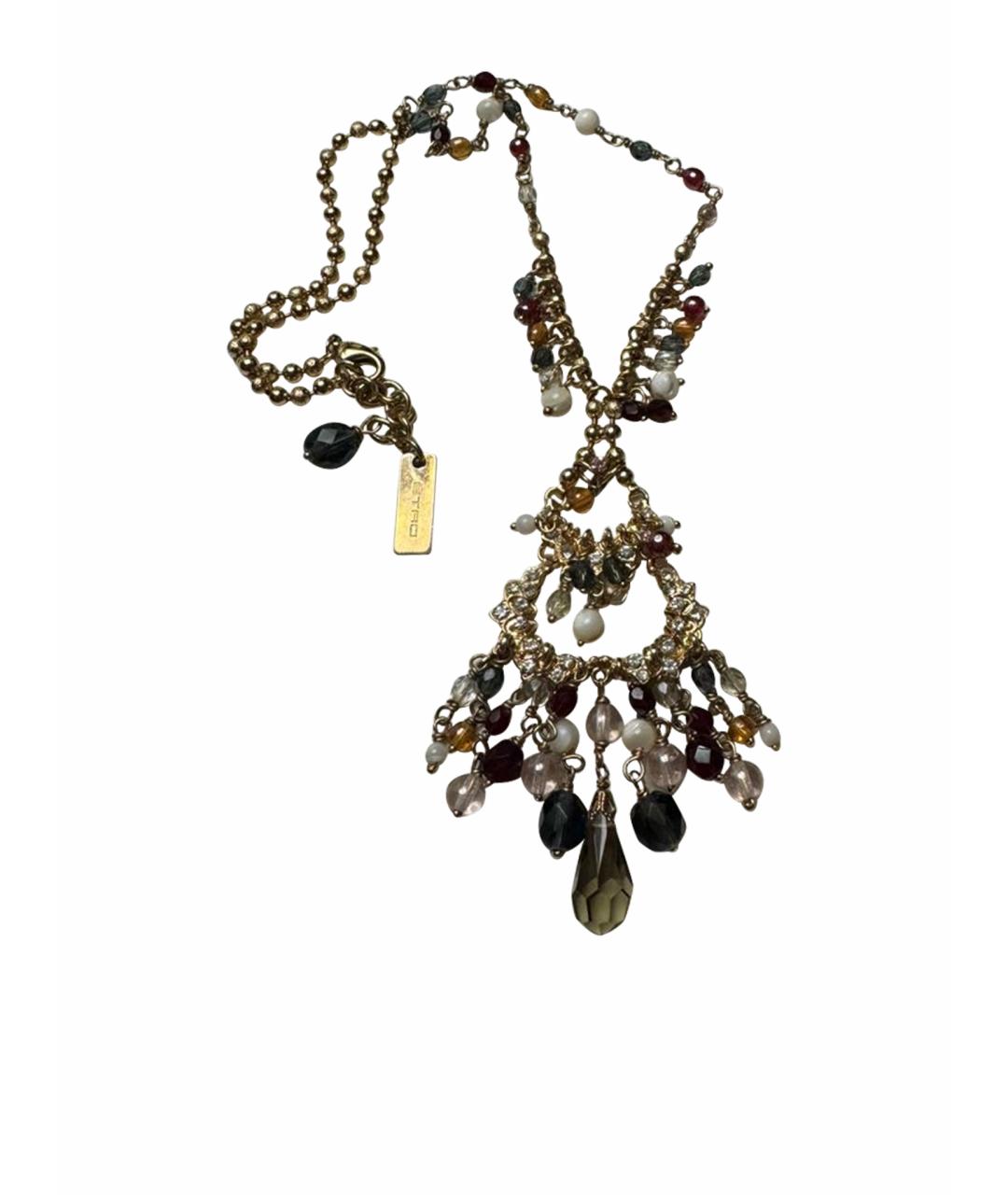 ETRO Золотое металлическое колье, фото 1