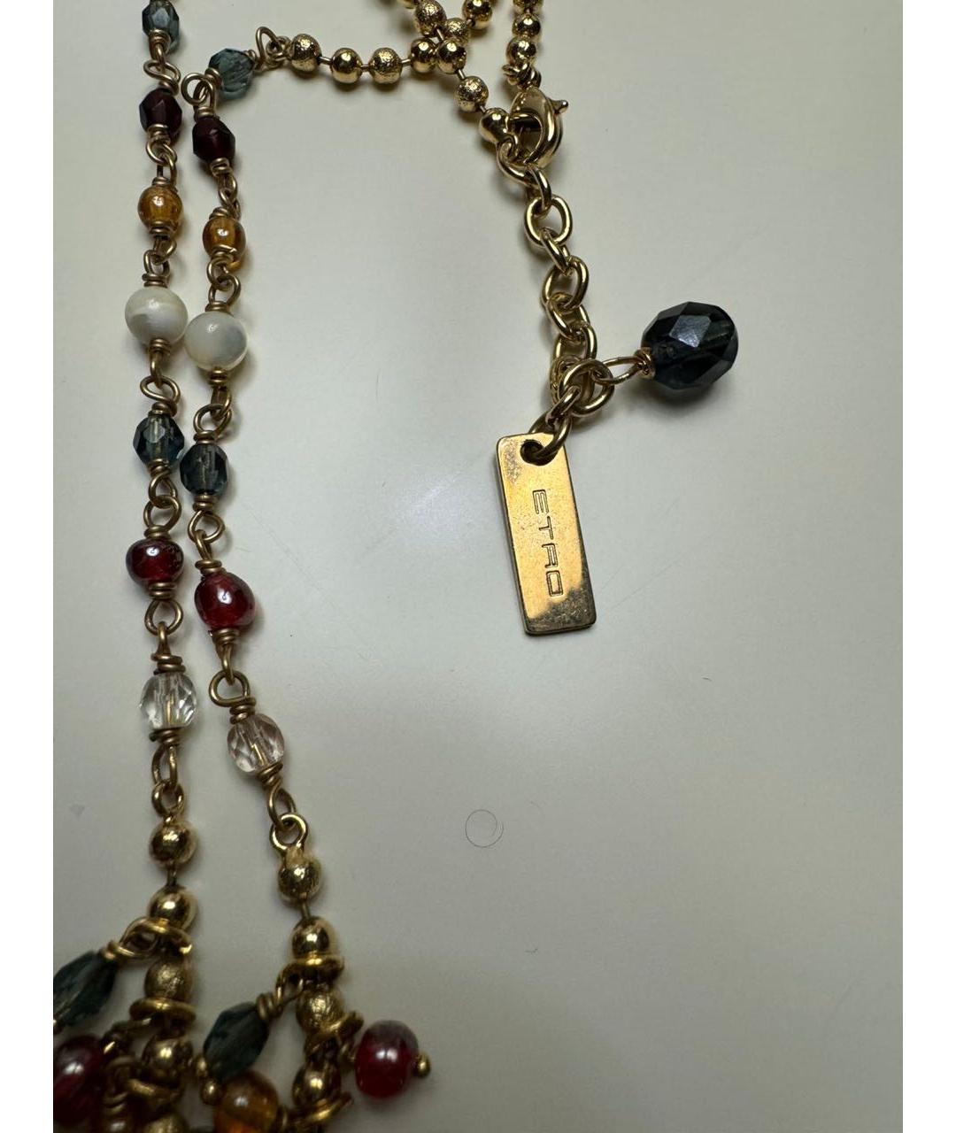 ETRO Золотое металлическое колье, фото 4