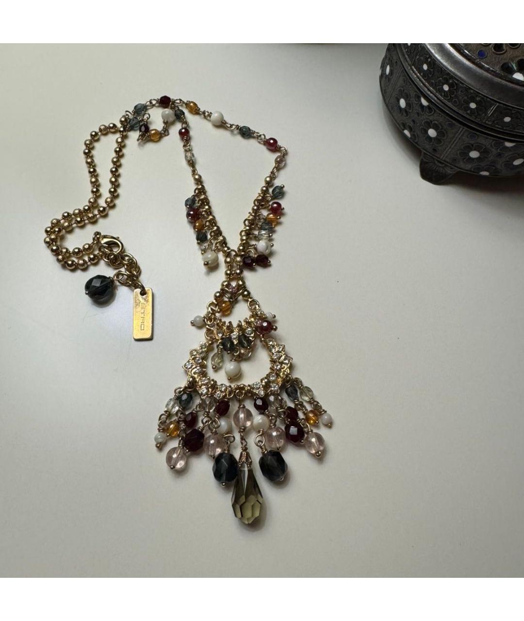 ETRO Золотое металлическое колье, фото 6