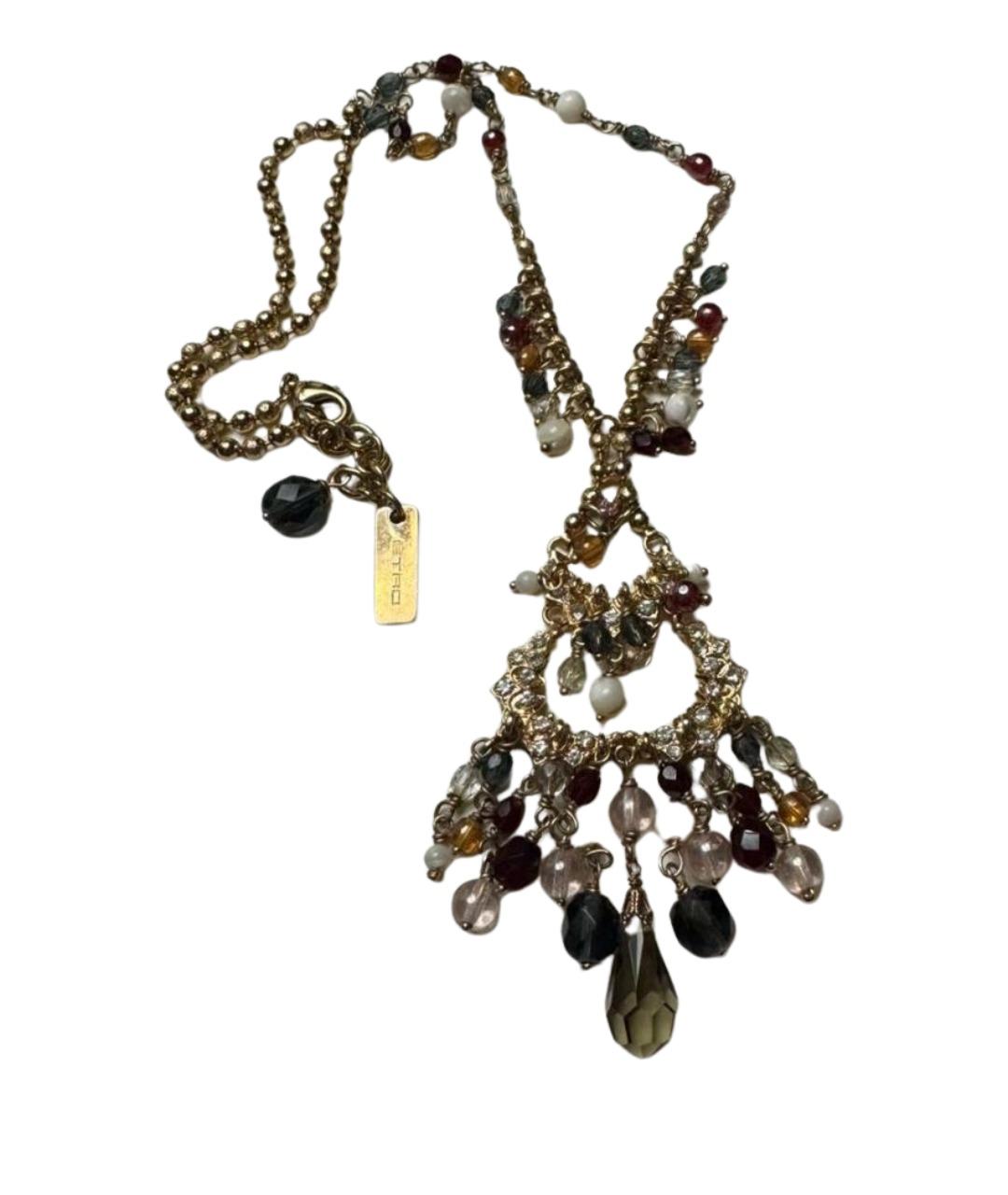 ETRO Золотое металлическое колье, фото 1