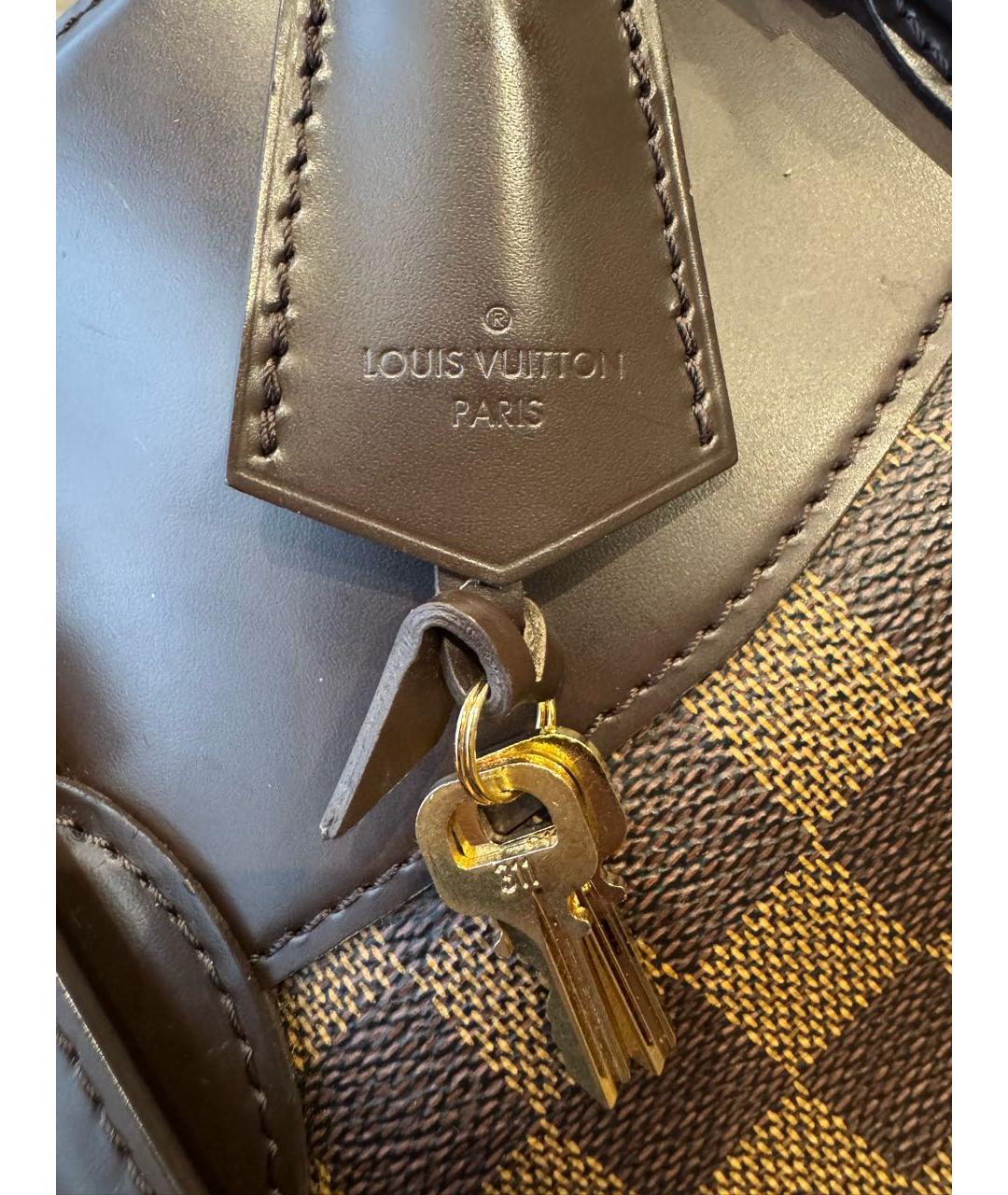 LOUIS VUITTON Коричневая сумка тоут, фото 6