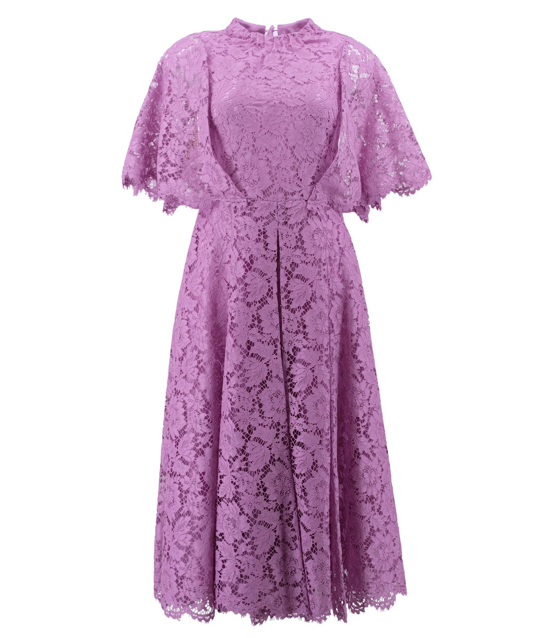VALENTINO Фиолетовое хлопковое коктейльное платье, фото 1