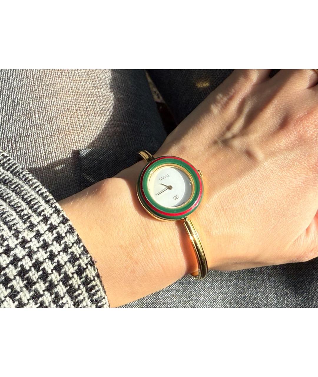 GUCCI Золотые позолоченные часы, фото 8