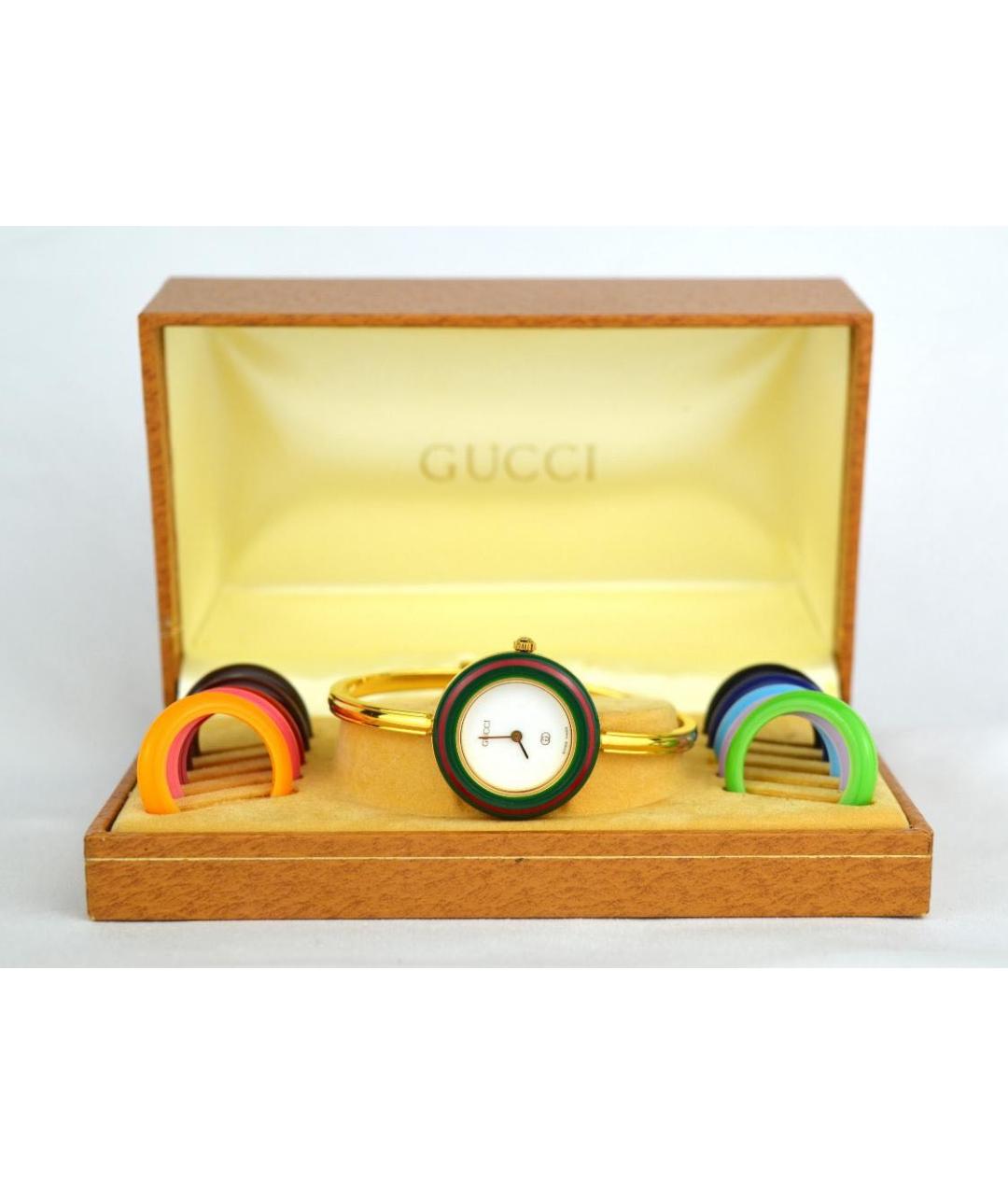 GUCCI Золотые позолоченные часы, фото 4