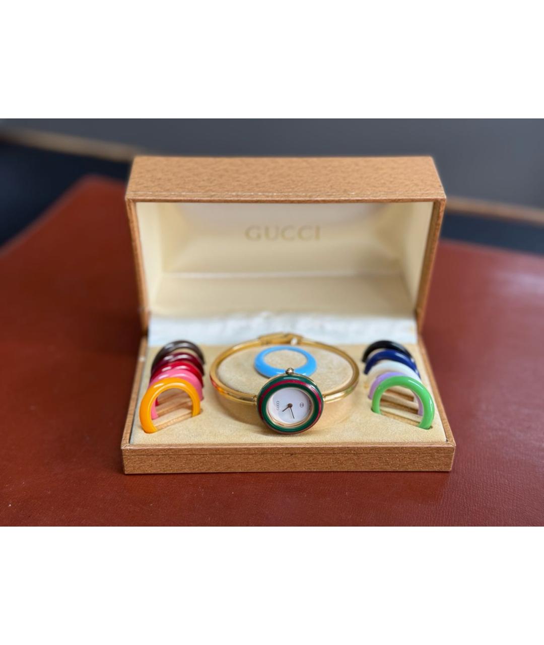 GUCCI Золотые позолоченные часы, фото 5