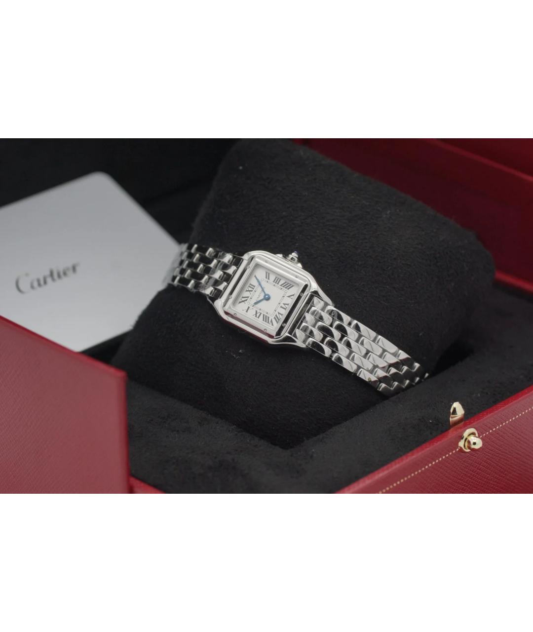 CARTIER Белые металлические часы, фото 2