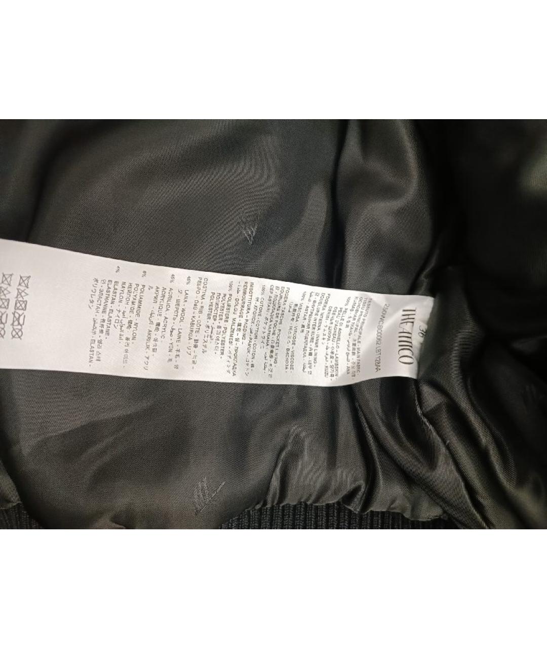 THE ATTICO Черная кожаная куртка, фото 6