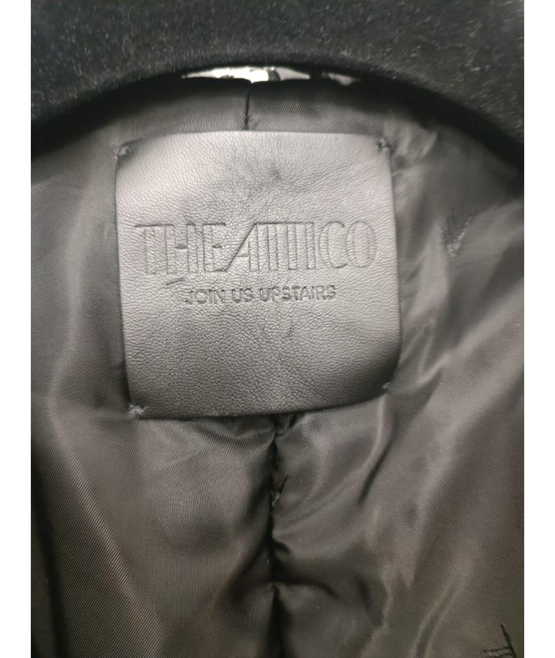 THE ATTICO Черная кожаная куртка, фото 4