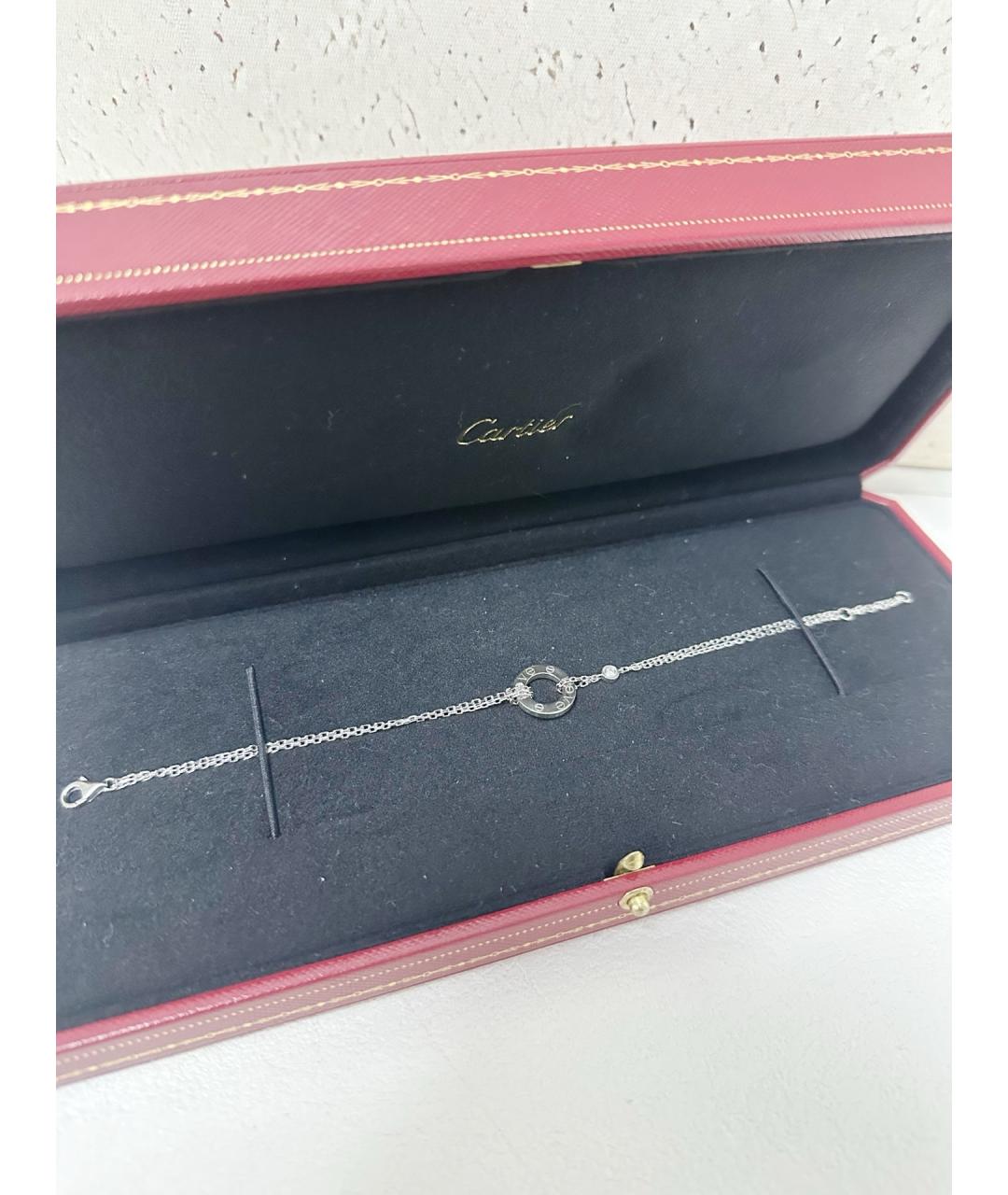 CARTIER Серебрянный браслет из белого золота, фото 2