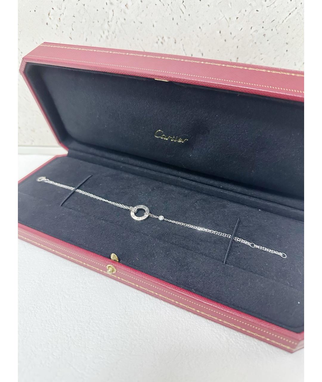CARTIER Серебрянный браслет из белого золота, фото 3