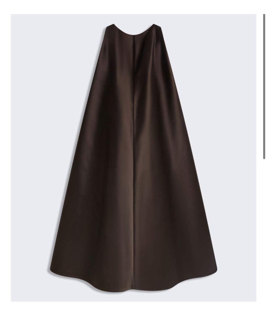 SCHIAPARELLI Коричневое шелковое вечернее платье, фото 6