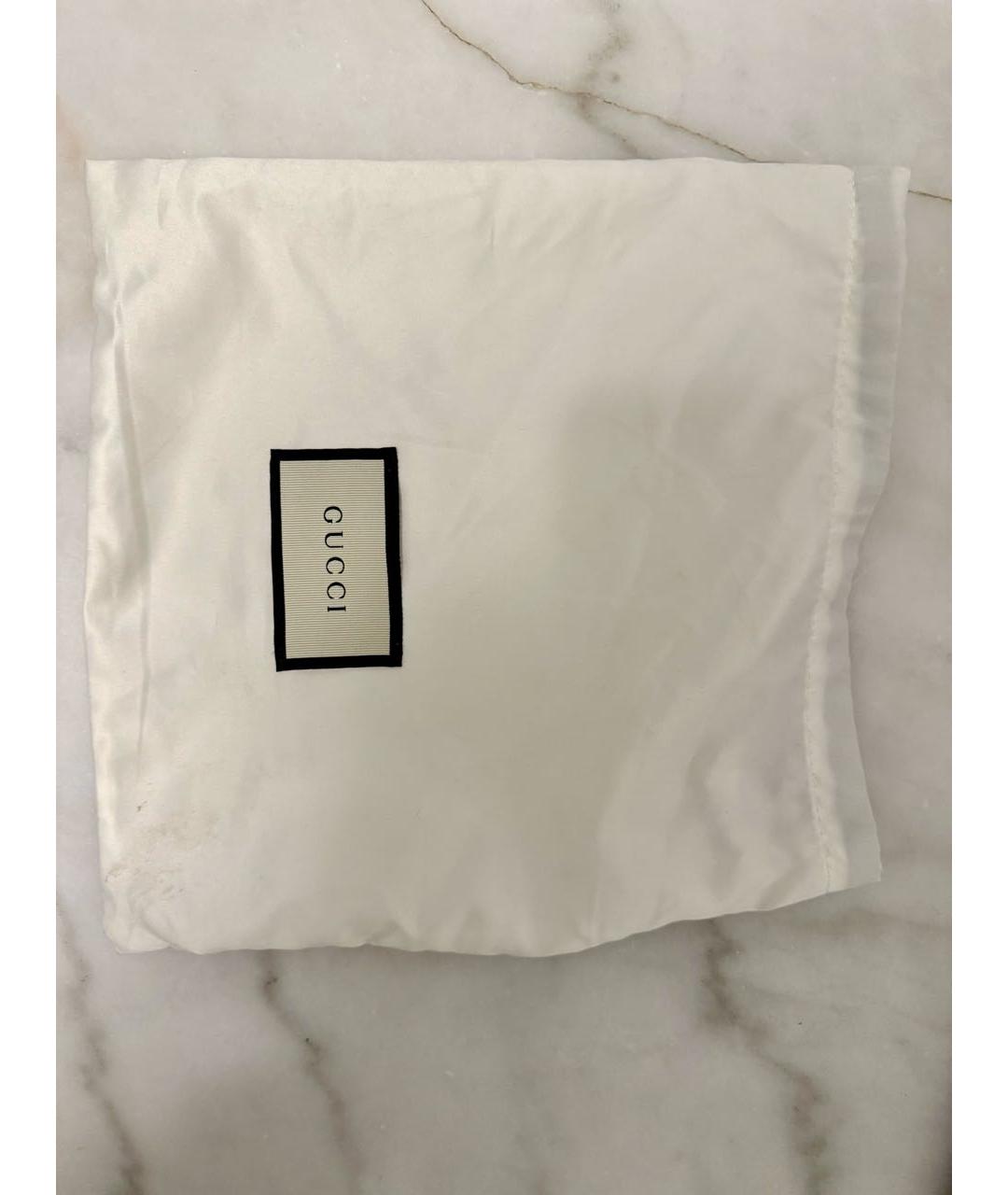 GUCCI Черный кашемировый шарф, фото 4