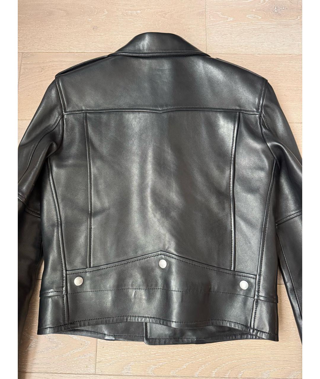 SAINT LAURENT Черная кожаная куртка, фото 8