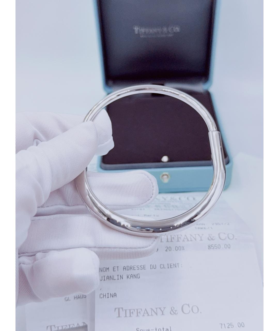 TIFFANY&CO Серебрянный браслет из белого золота, фото 6