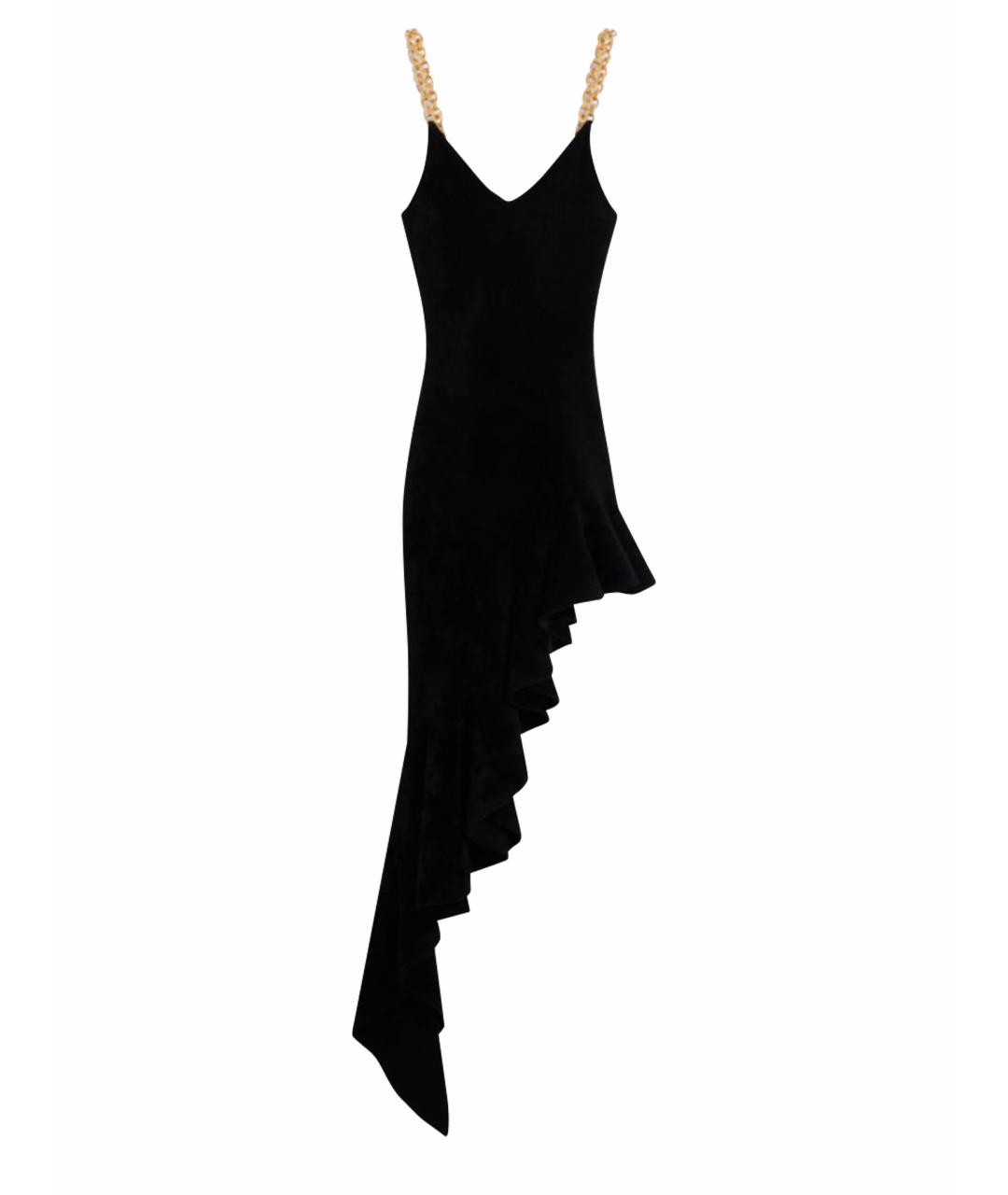 SCHIAPARELLI Черное вискозное вечернее платье, фото 1