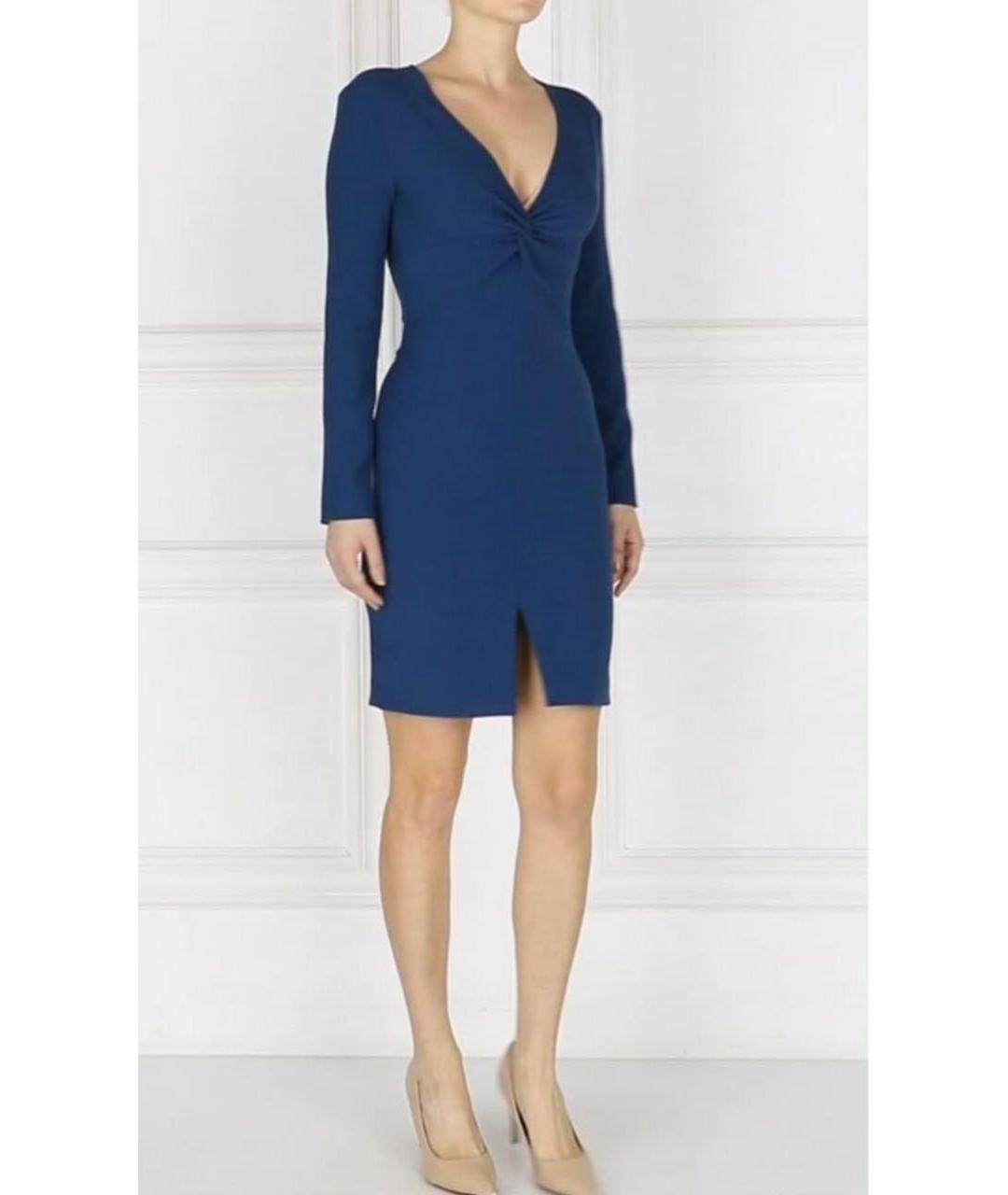 JO NO FUI Темно-синее полиэстеровое повседневное платье, фото 6