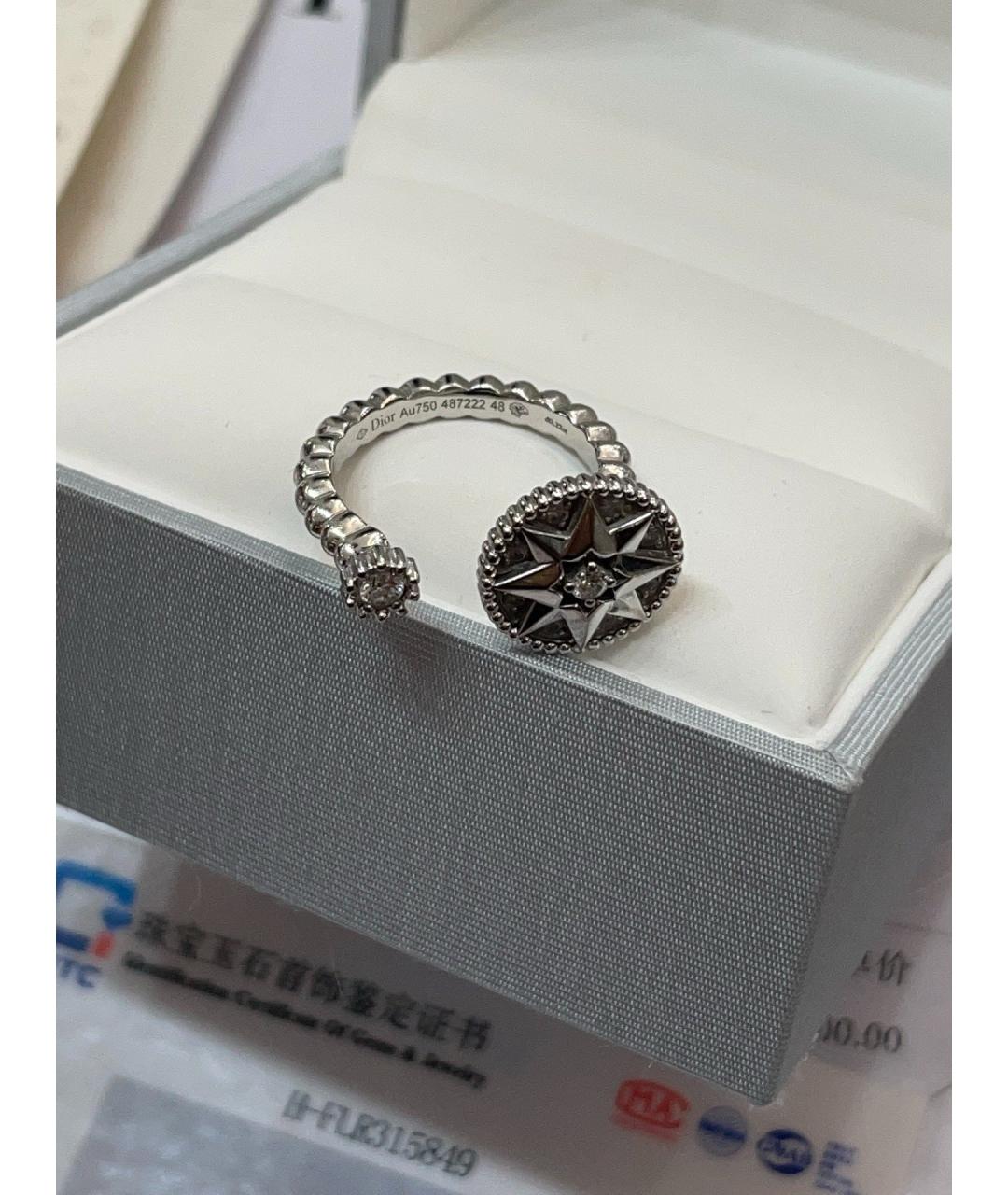 CHRISTIAN DIOR Серебряное кольцо из белого золота, фото 4