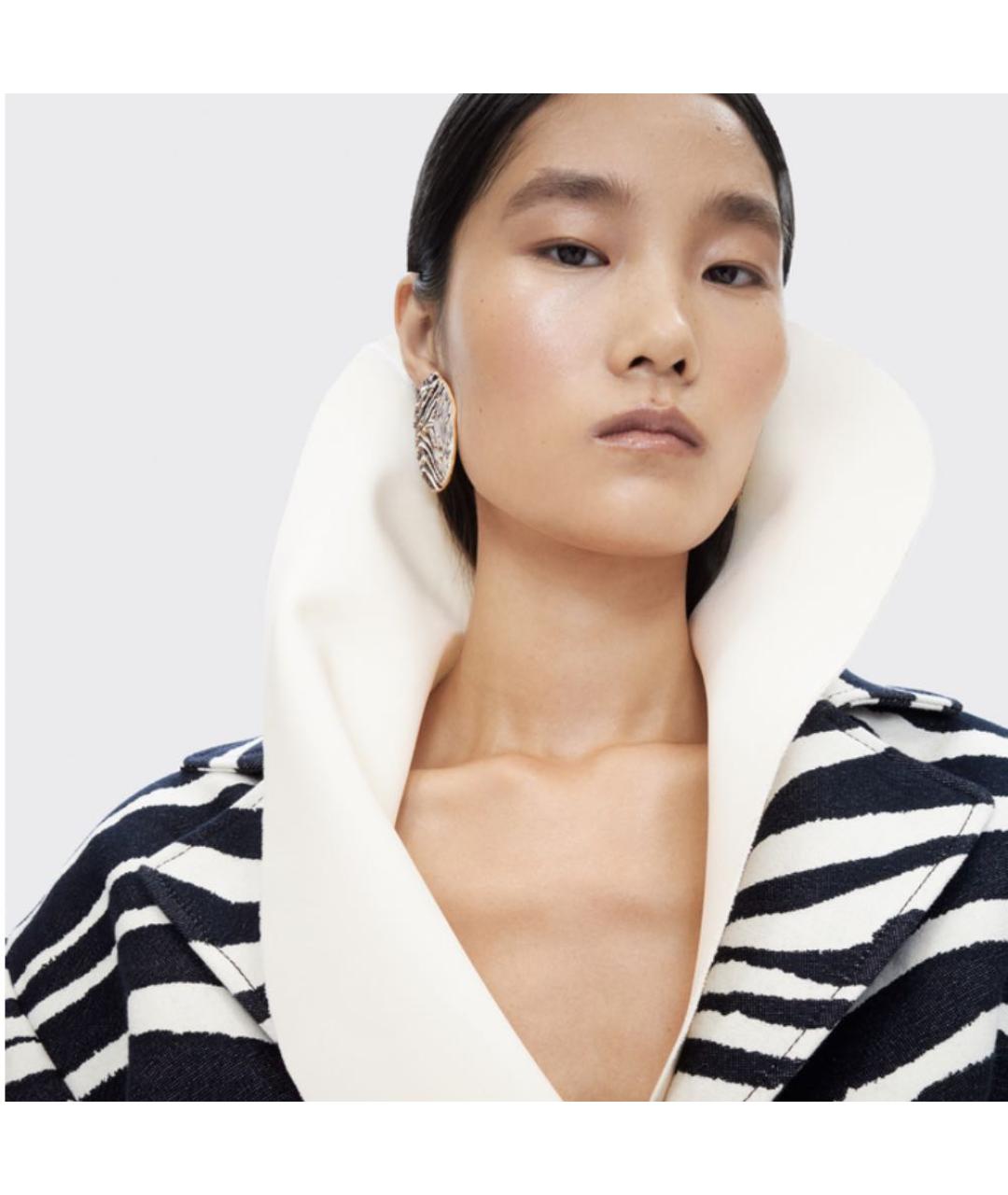 SCHIAPARELLI Желтые латунные серьги, фото 2