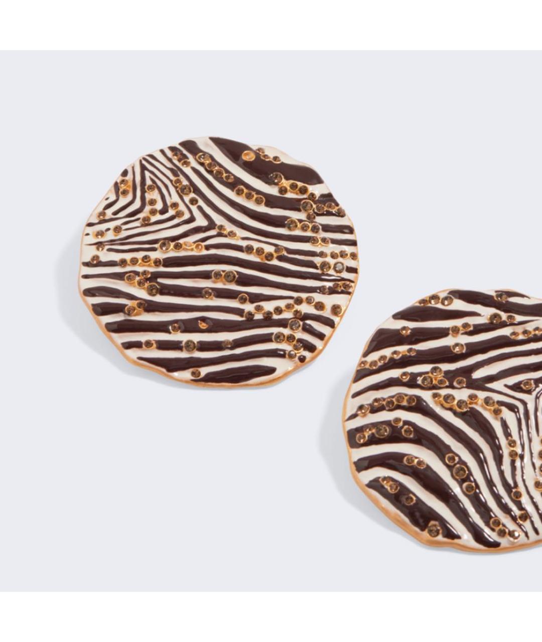 SCHIAPARELLI Желтые латунные серьги, фото 3