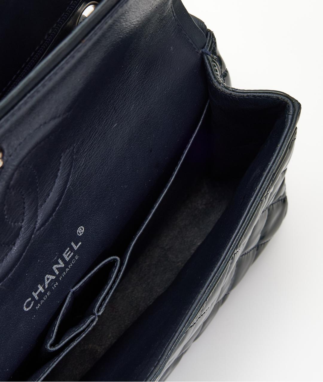 CHANEL Зеленая сумка через плечо из лакированной кожи, фото 5