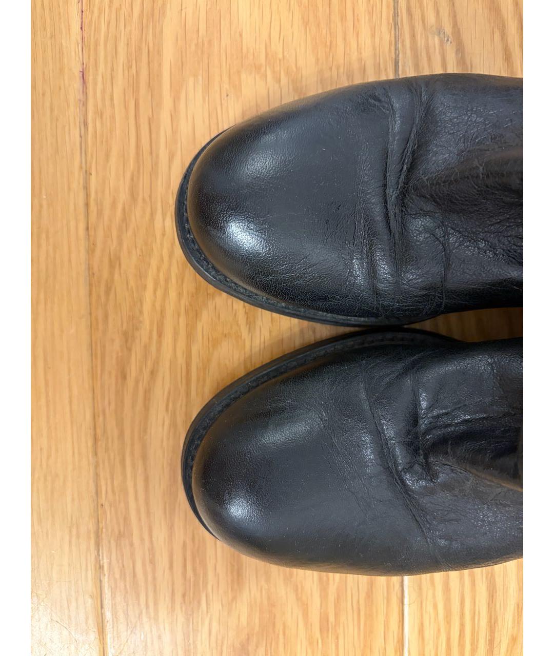 JIMMY CHOO Черные кожаные ботинки, фото 3