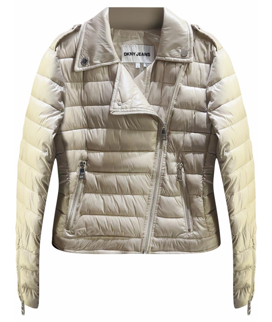 DKNY Бежевая полиэстеровая куртка, фото 1