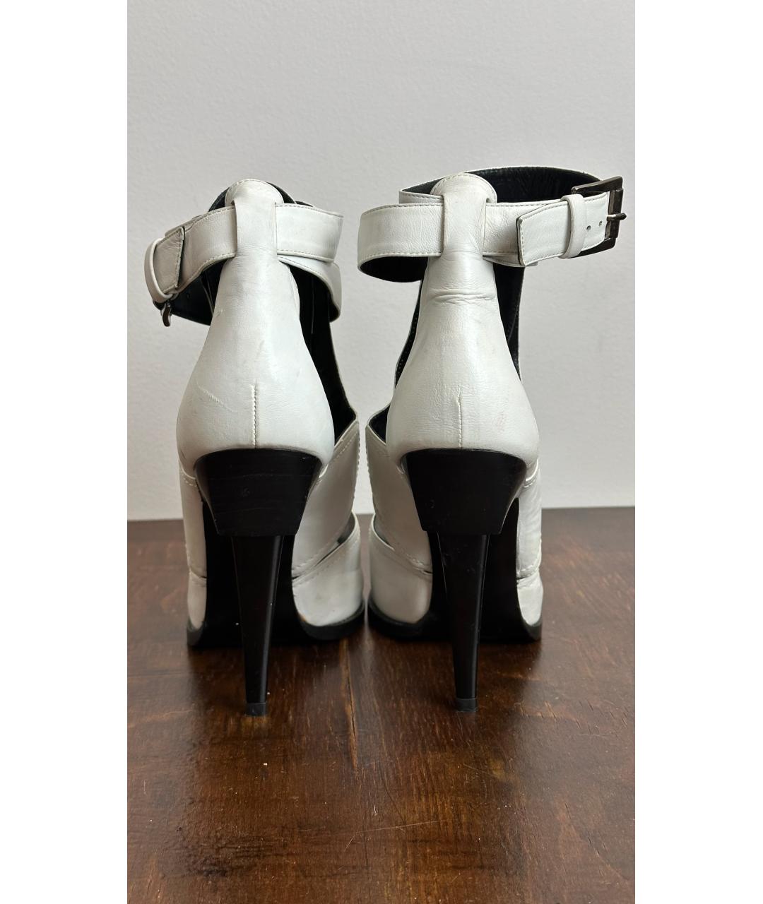 BARBARA BUI Белые кожаные туфли, фото 4