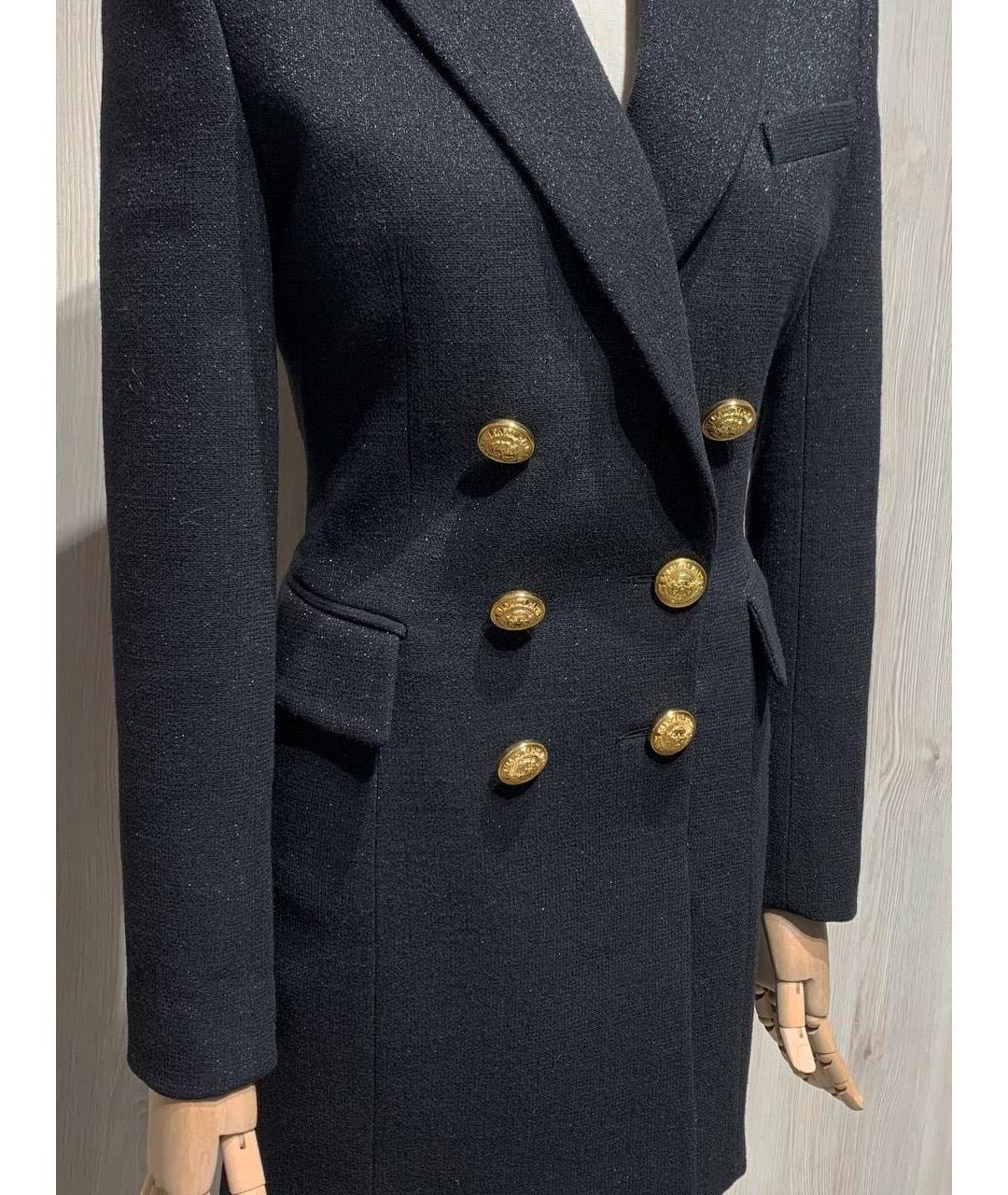 BALMAIN Черное шерстяное вечернее платье, фото 2