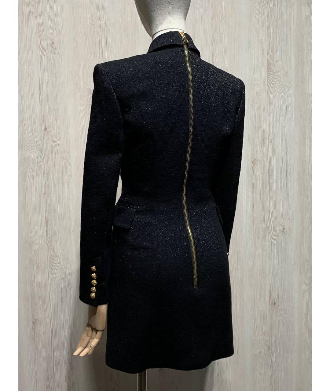 BALMAIN Черное шерстяное вечернее платье, фото 3