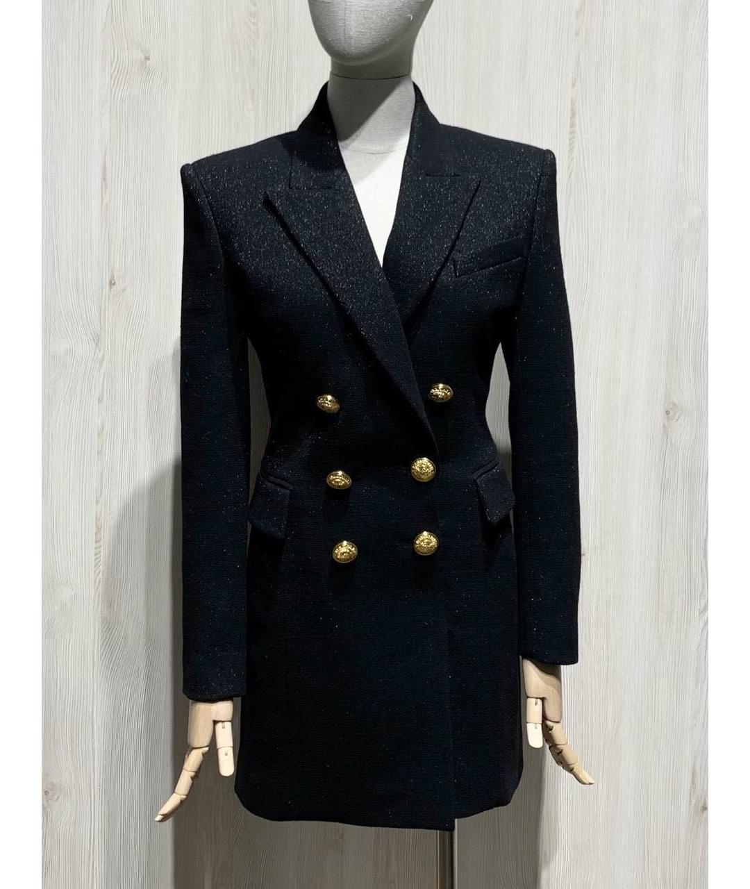 BALMAIN Черное шерстяное вечернее платье, фото 9