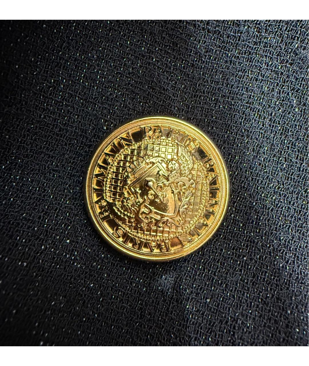 BALMAIN Черное шерстяное вечернее платье, фото 6