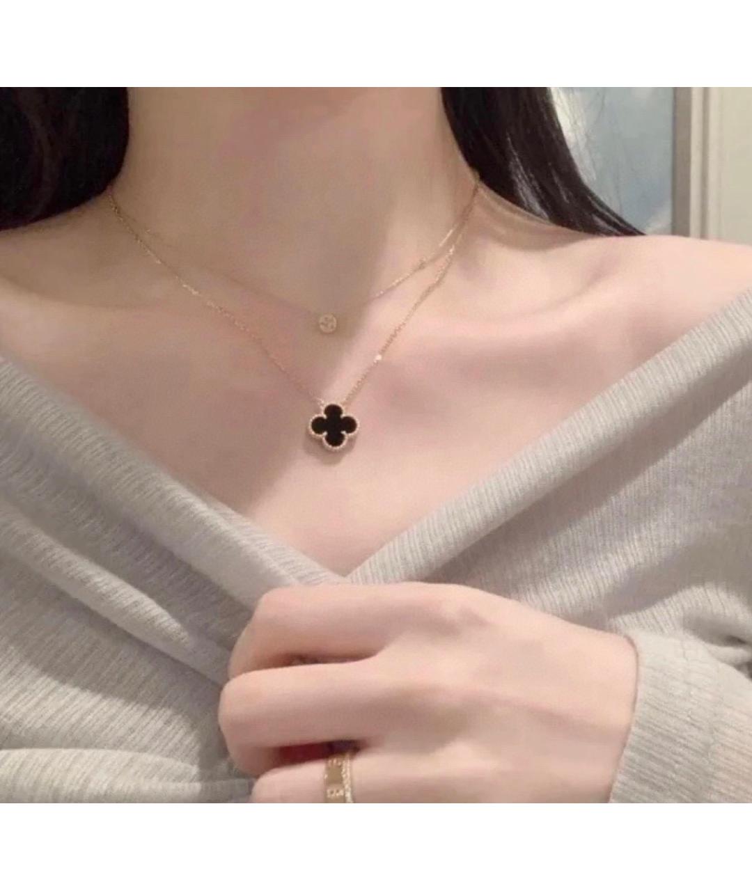 VAN CLEEF & ARPELS Черное колье из розового золота, фото 5