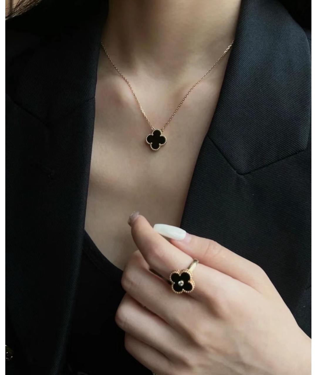 VAN CLEEF & ARPELS Черное колье из розового золота, фото 4