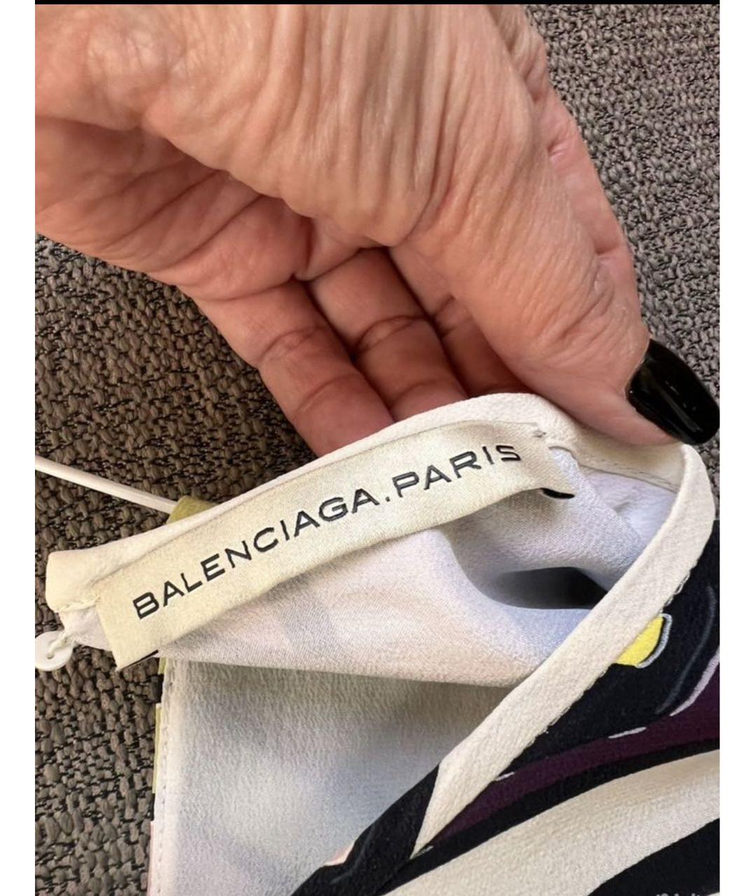 BALENCIAGA Мульти шелковая блузы, фото 2