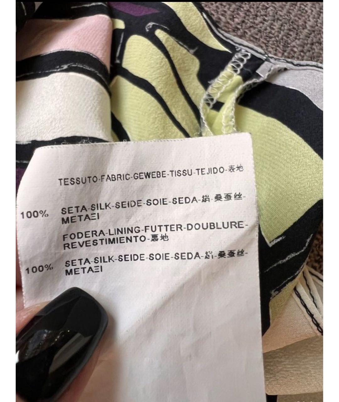 BALENCIAGA Мульти шелковая блузы, фото 3