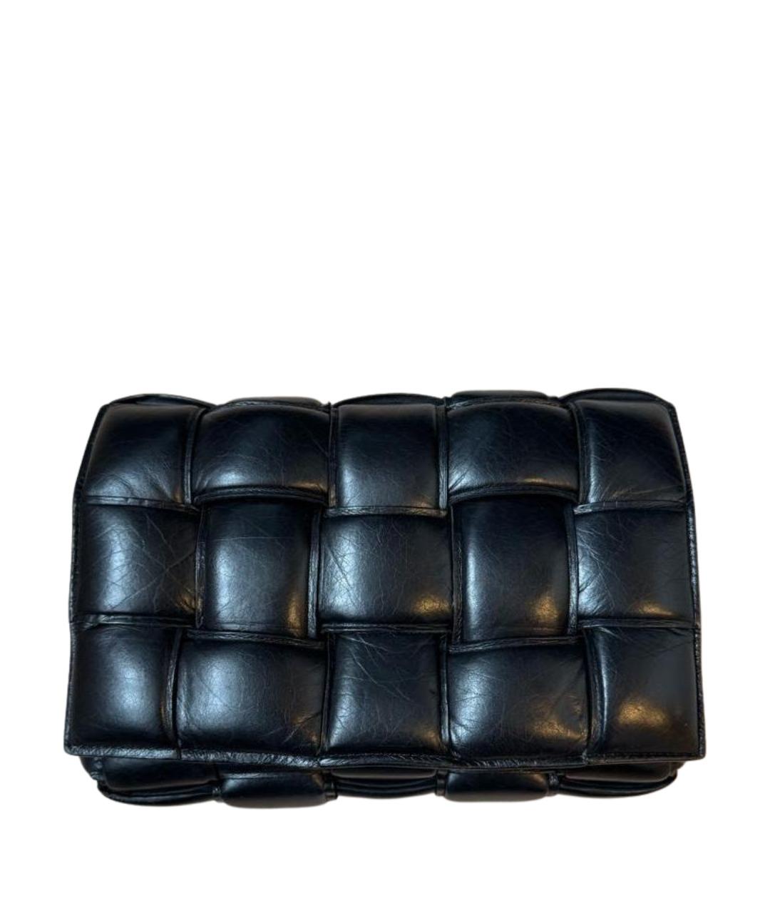 BOTTEGA VENETA Черная кожаная сумка через плечо, фото 1